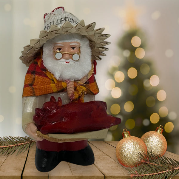 Pinoy Santa Claus Christmas Tree Decor Pasko with Lechon